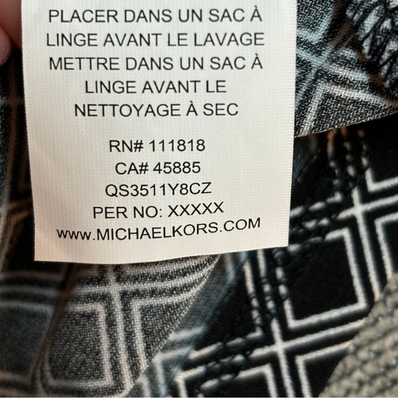 Michael Kors Faux Wrap V-Neck Woman’s Blouse Sz Small - Picture 6 of 11